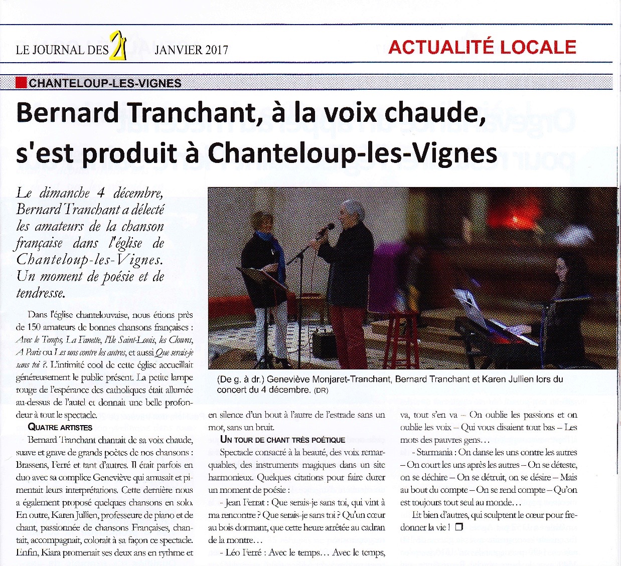 Article le journal des 2 rives